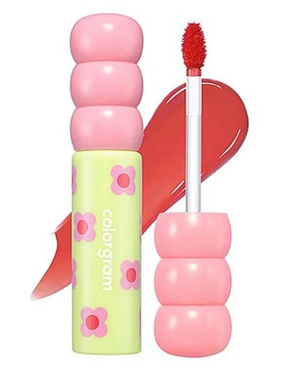 COLORGRAM Fruity Glass Tint 02 Dewy Grapefruit Korean Long Lasting Lip Plumping